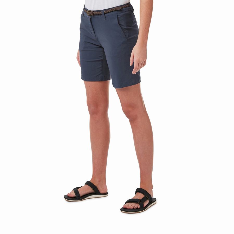 Navy Craghoppers Dynamic Women's Shorts | LDI7186IY