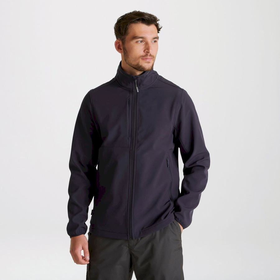 Navy Craghoppers Expert Basecamp Softshell Men's Jackets | YHG1461NZ