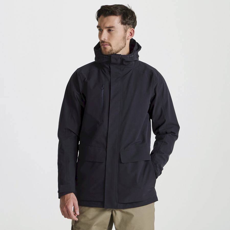 Navy Craghoppers Expert Kiwi Pro Stretch 3in1 Men's Jackets | BLJ4159KV