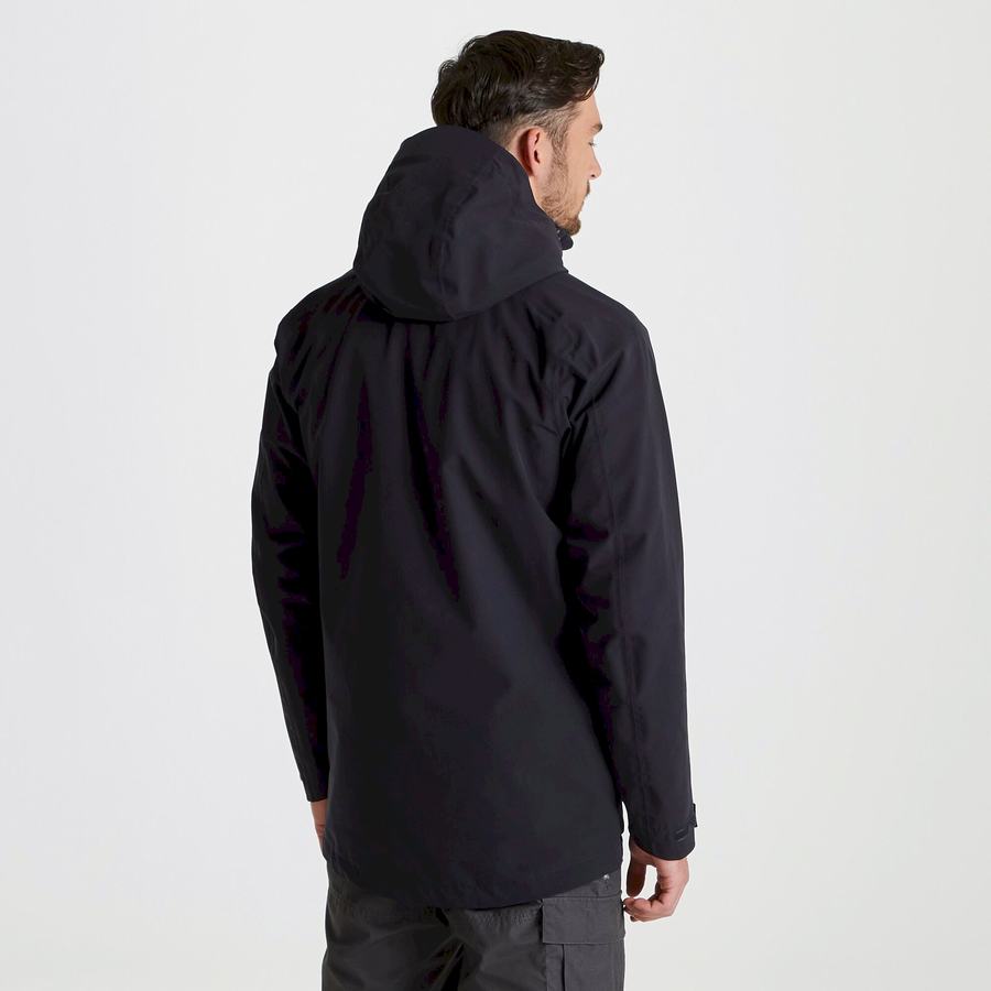 Navy Craghoppers Expert Kiwi Pro Stretch Long Men's Jackets | OQK8252WM