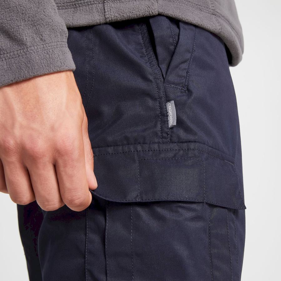 Navy Craghoppers Expert Kiwi Tailored Men's Trousers | HMI8241JN