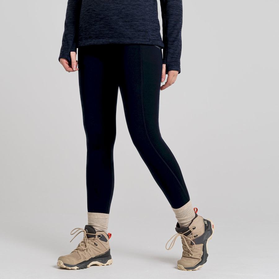 Navy Craghoppers Kiwi Thermal Women's Leggings | SKD185UW