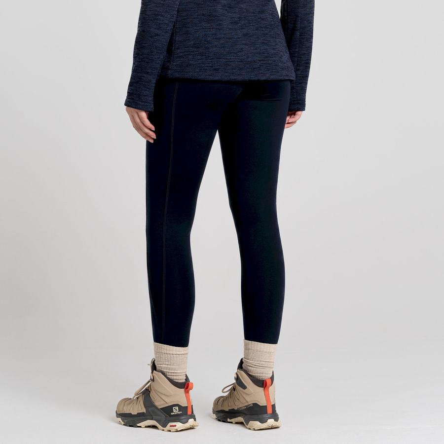 Navy Craghoppers Kiwi Thermal Women's Leggings | SKD185UW