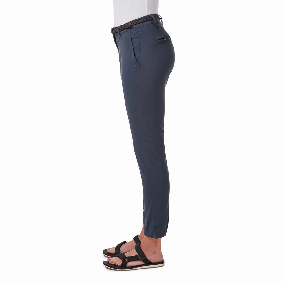 Navy Craghoppers NosiLife Briar Women's Trousers | EDV2157TQ