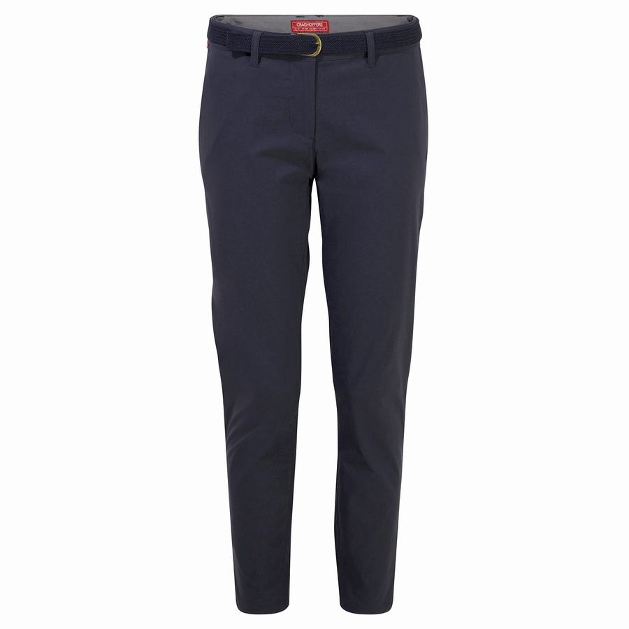 Navy Craghoppers NosiLife Briar Women's Trousers | EDV2157TQ