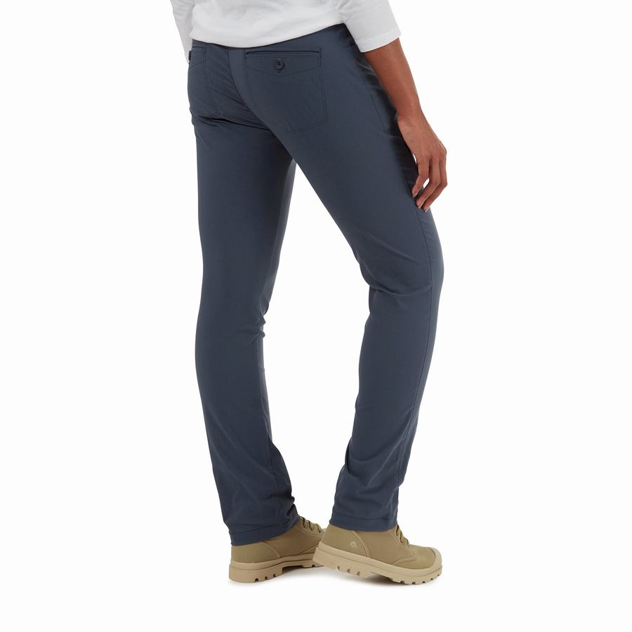 Navy Craghoppers NosiLife Clara II Women's Trousers | FLG3729DZ