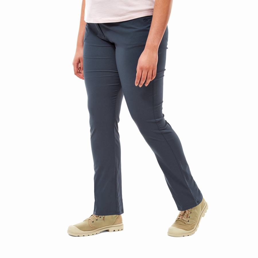 Navy Craghoppers NosiLife Clara II Women's Trousers | FLG3729DZ