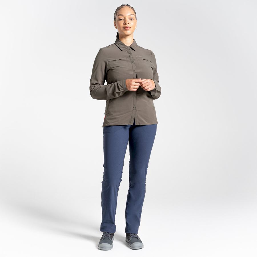 Navy Craghoppers NosiLife Clara II Women's Trousers | LJP5032PV