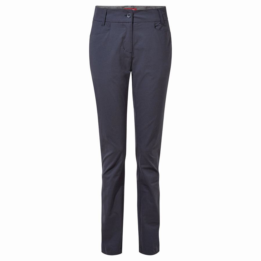 Navy Craghoppers NosiLife Clara II Women's Trousers | LJP5032PV