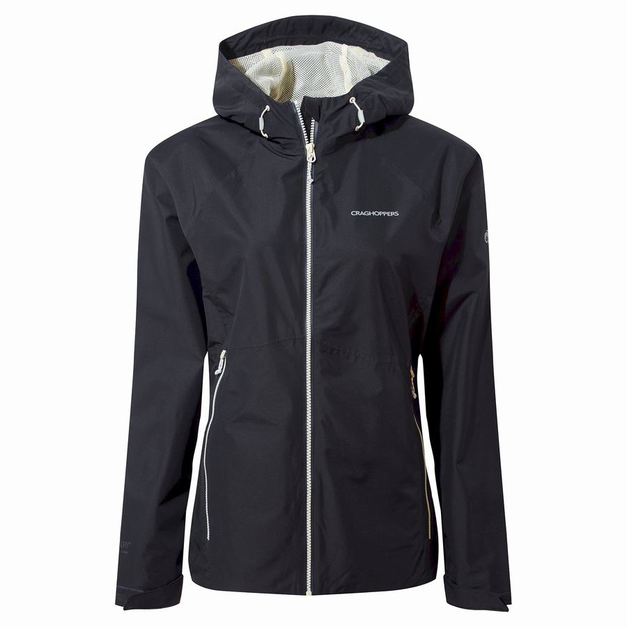 Navy Craghoppers Waterproof Salina Women's Jackets | CUX8813BW