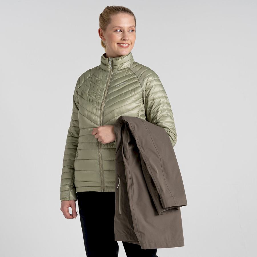 Olive Craghoppers Caldbeck Pro 3 in 1 Women's Jackets | GKB2588DL