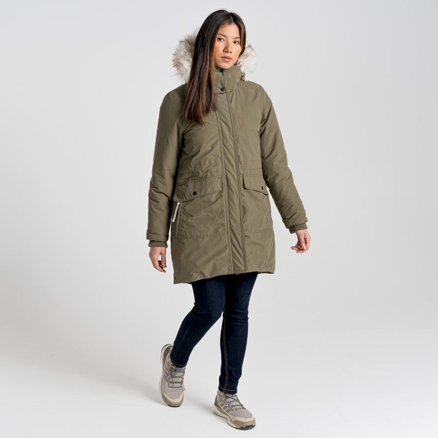 Olive Craghoppers Lundale Insulated Women's Jackets | ZYF1062TH