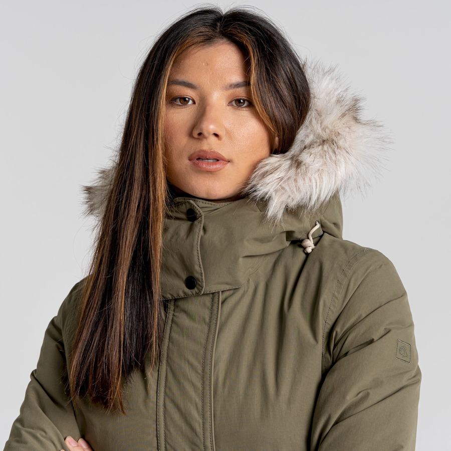 Olive Craghoppers Lundale Insulated Women's Jackets | ZYF1062TH