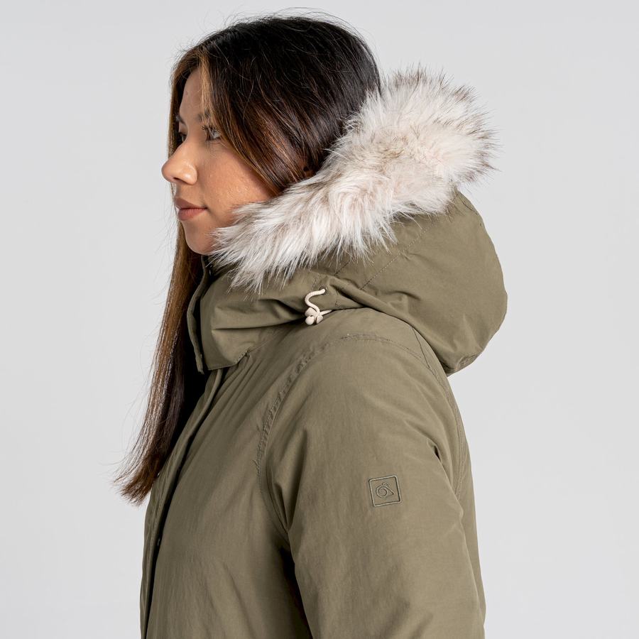 Olive Craghoppers Lundale Insulated Women's Jackets | ZYF1062TH