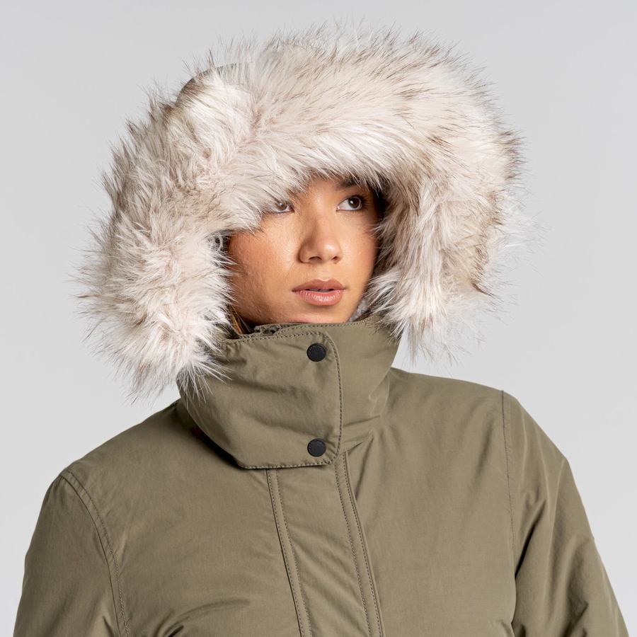 Olive Craghoppers Lundale Insulated Women's Jackets | ZYF1062TH