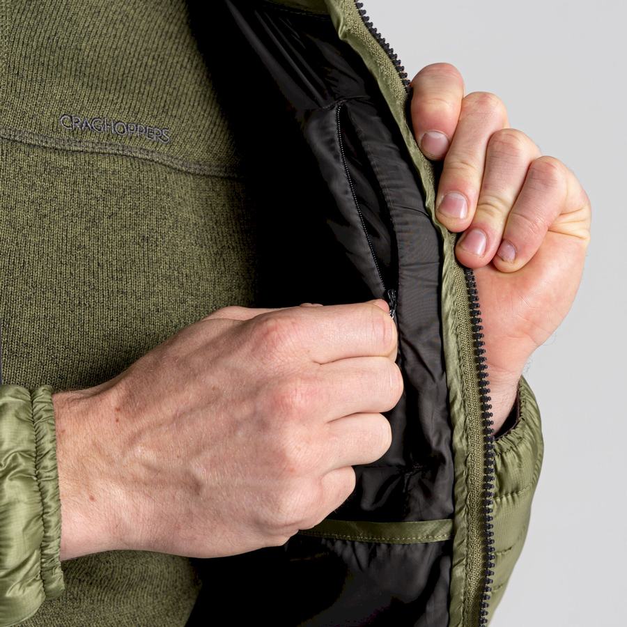 Olive Green Craghoppers ExpoLite Insulated Men's Jackets | TFA8557EK