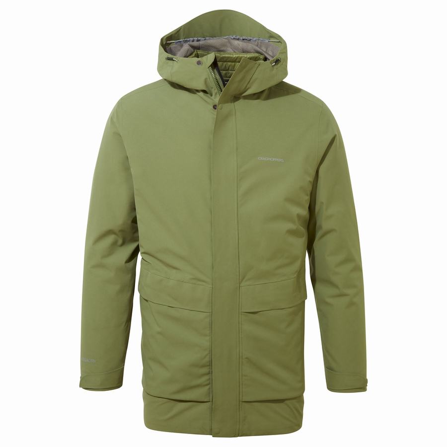 Olive Green Craghoppers Lorton Pro 3 in 1 Men\'s Jackets | GCH326WY