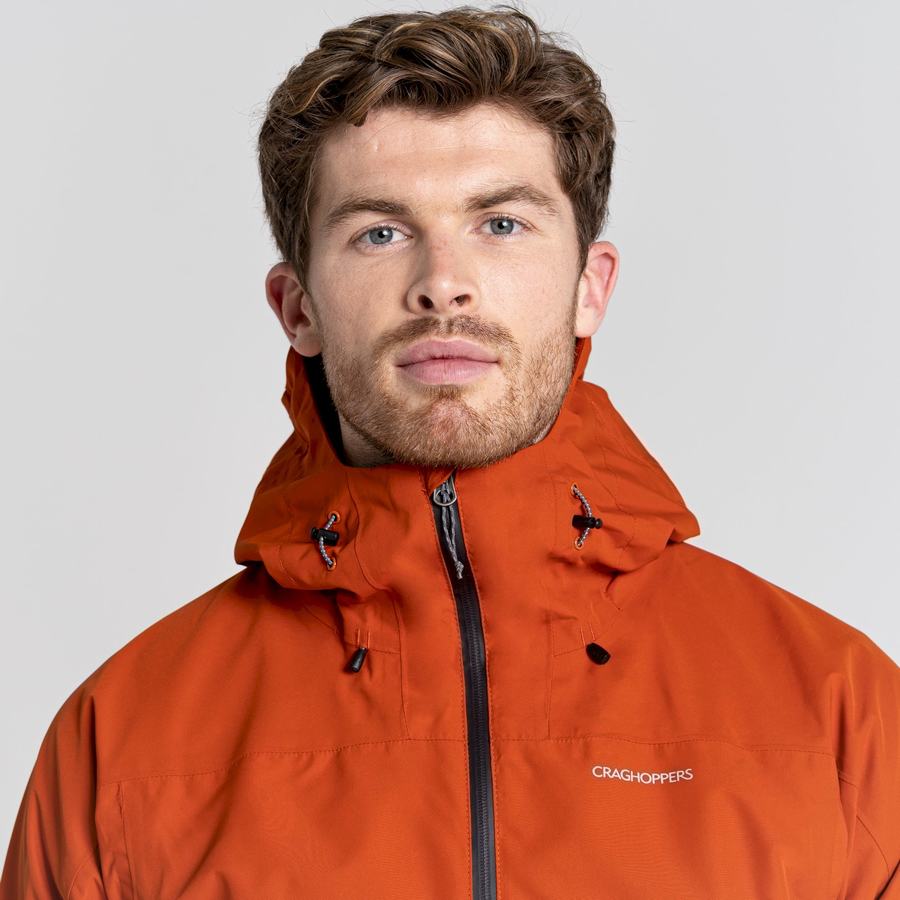 Orange Craghoppers Creevey Men's Jackets | DKO5316EI