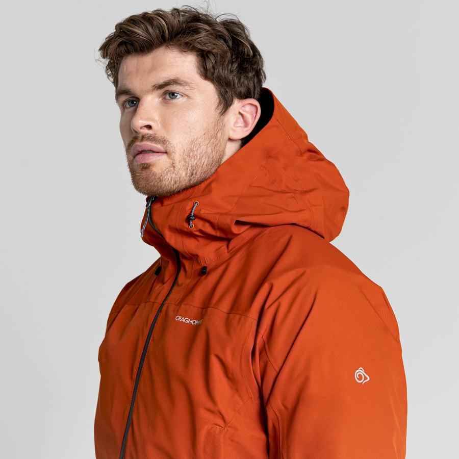 Orange Craghoppers Creevey Men's Jackets | DKO5316EI