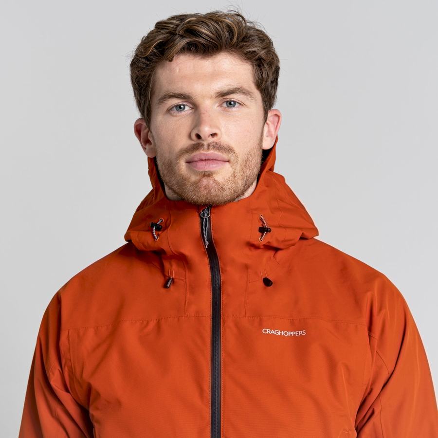 Orange Craghoppers Creevey Men's Jackets | DKO5316EI