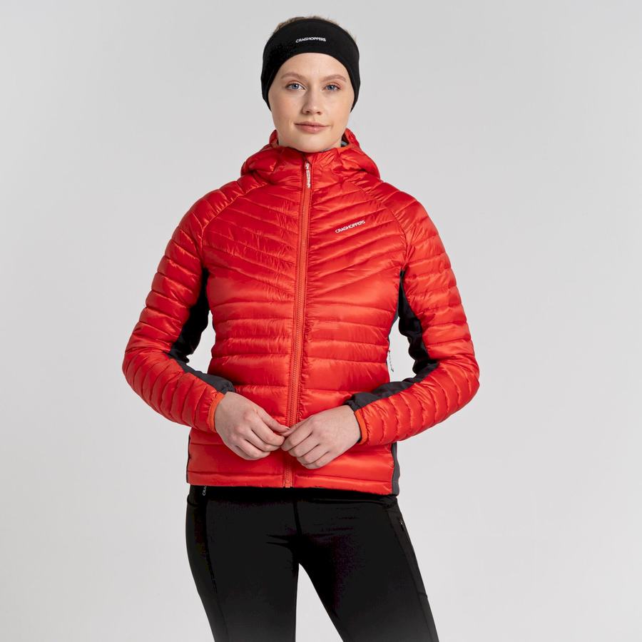 Orange Craghoppers ExpoLite Insulated Hooded Women's Jackets | NST7637NJ