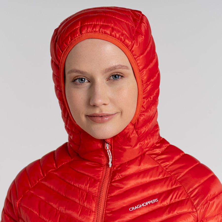 Orange Craghoppers ExpoLite Insulated Hooded Women's Jackets | NST7637NJ