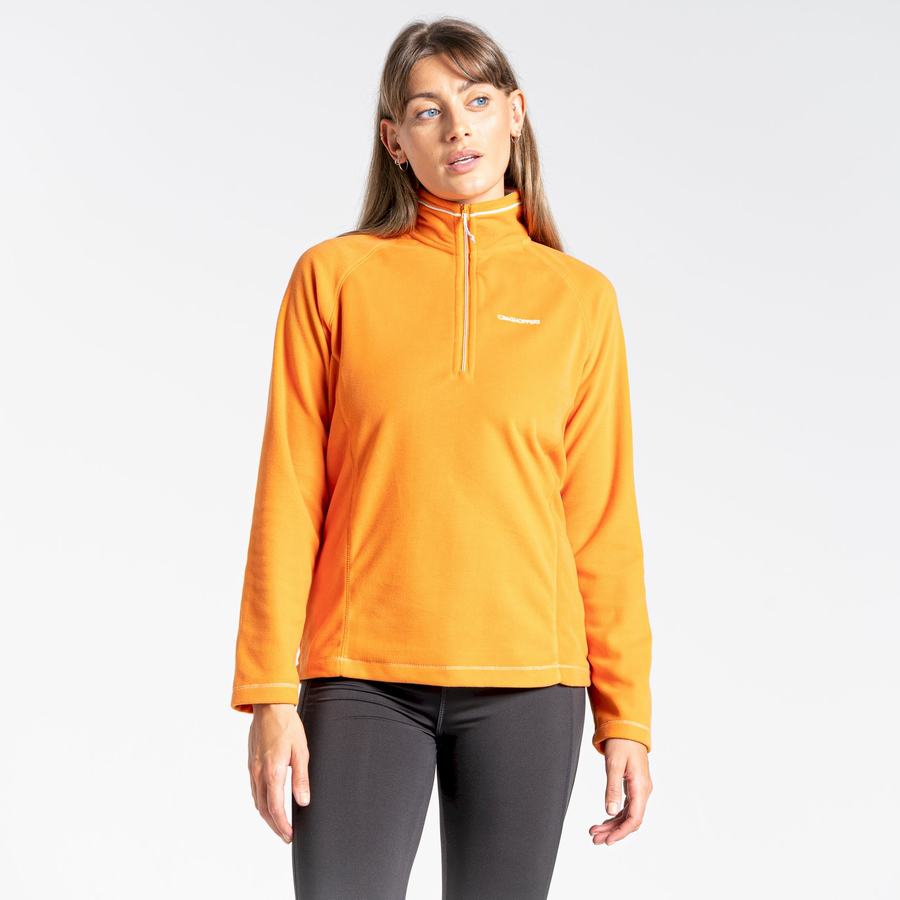 Orange Craghoppers Miska Half Zip Women's Sweaters | FRO1875VH