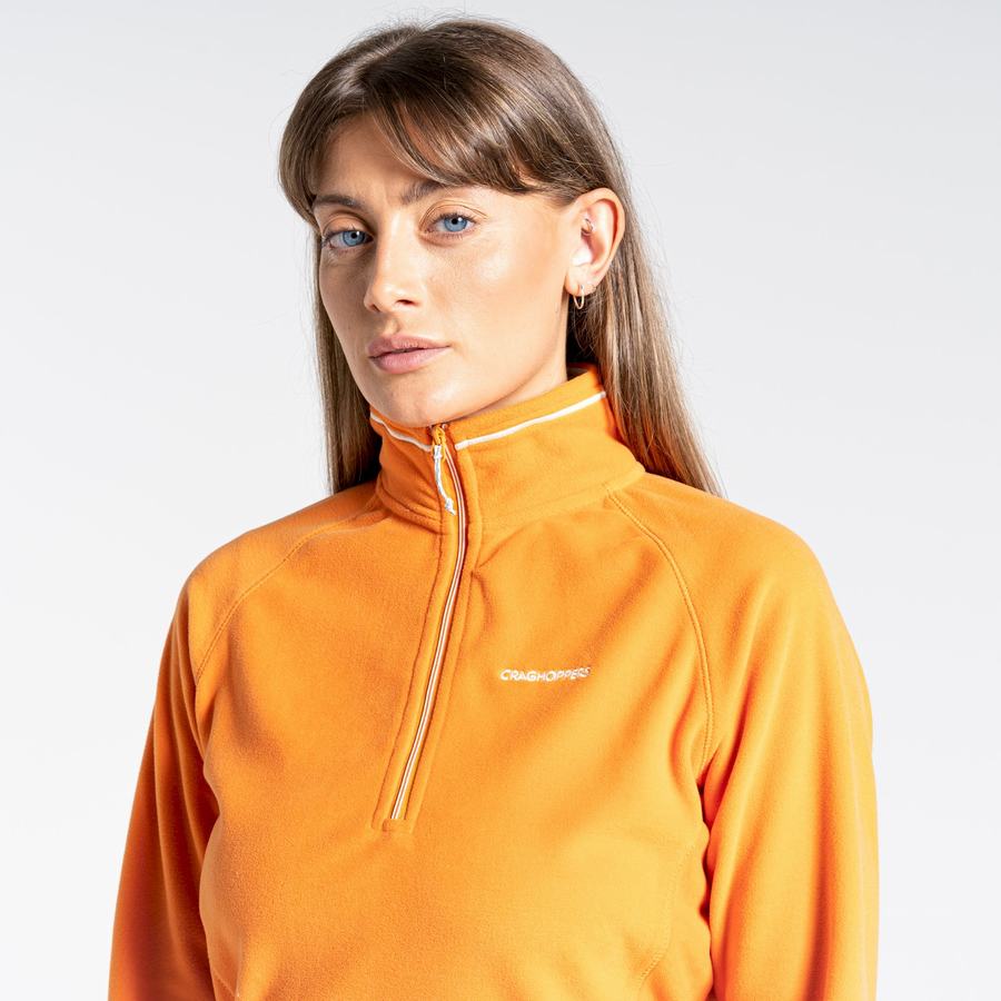 Orange Craghoppers Miska Half Zip Women's Sweaters | FRO1875VH