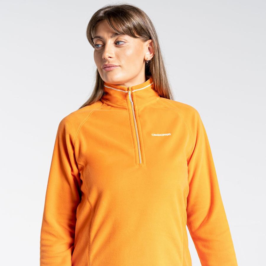 Orange Craghoppers Miska Half Zip Women's Sweaters | FRO1875VH