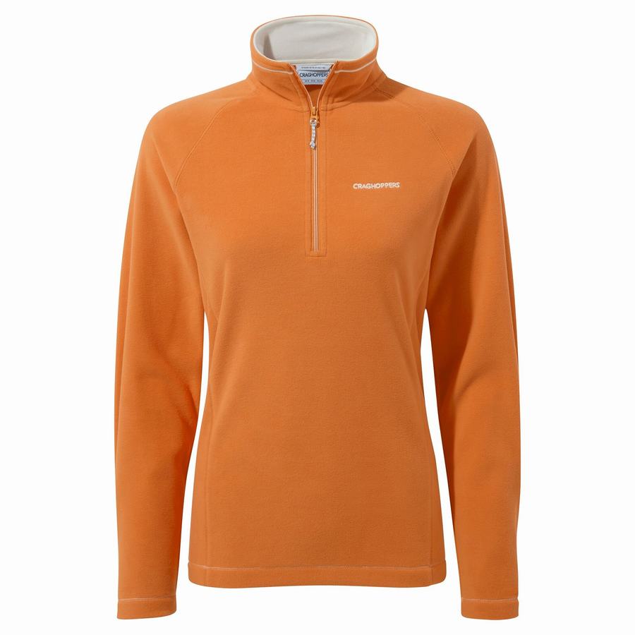 Orange Craghoppers Miska Half Zip Women\'s Sweaters | FRO1875VH