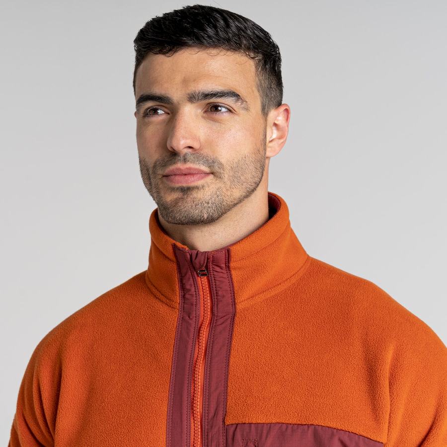 Orange Craghoppers Spindle Men's Sweaters | UVX1253DE