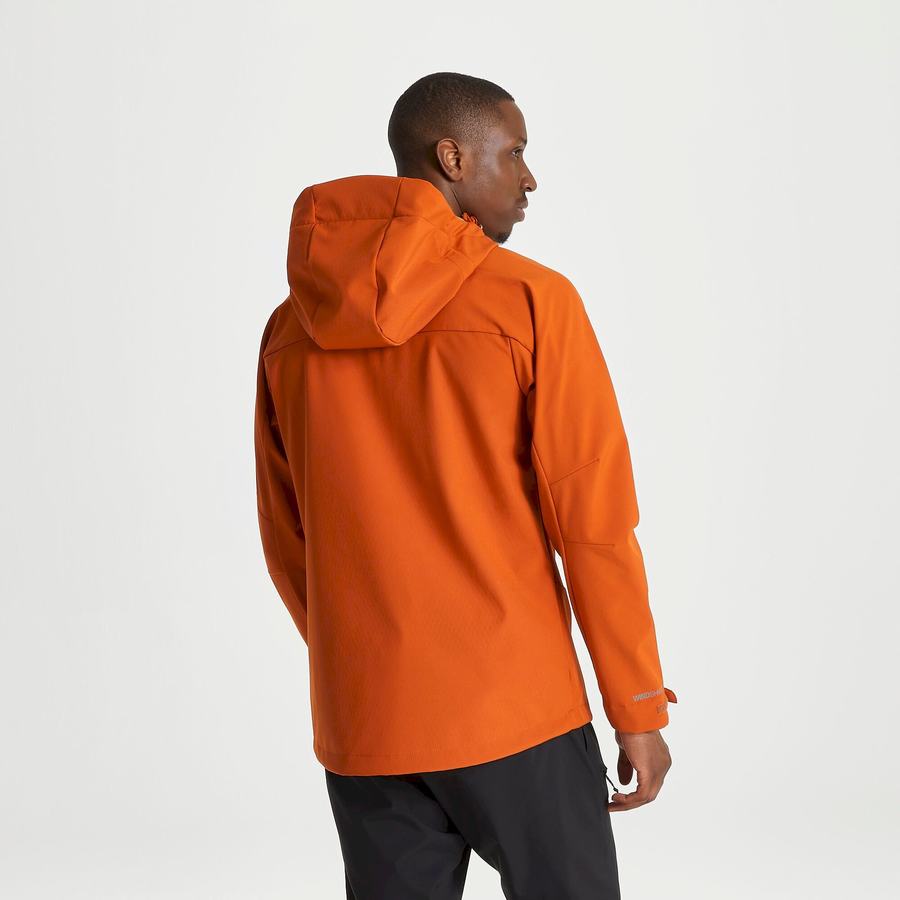 Orange Craghoppers Tripp Hooded Men's Jackets | FEP2293JF