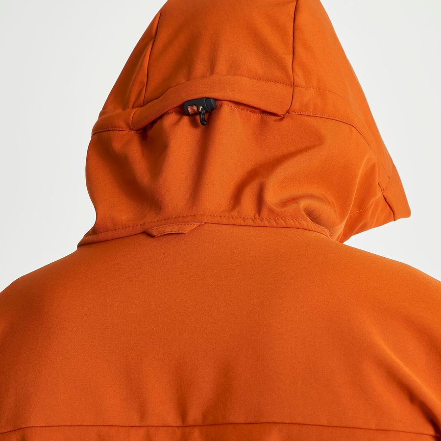 Orange Craghoppers Tripp Hooded Men's Jackets | FEP2293JF