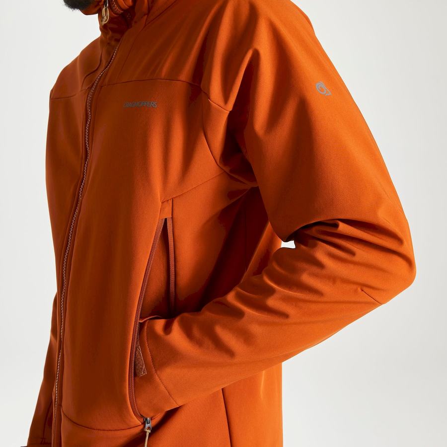 Orange Craghoppers Tripp Hooded Men's Jackets | FEP2293JF