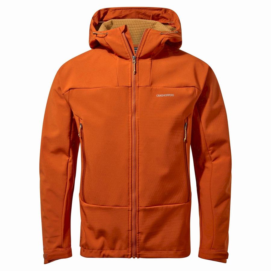 Orange Craghoppers Tripp Hooded Men's Jackets | FEP2293JF