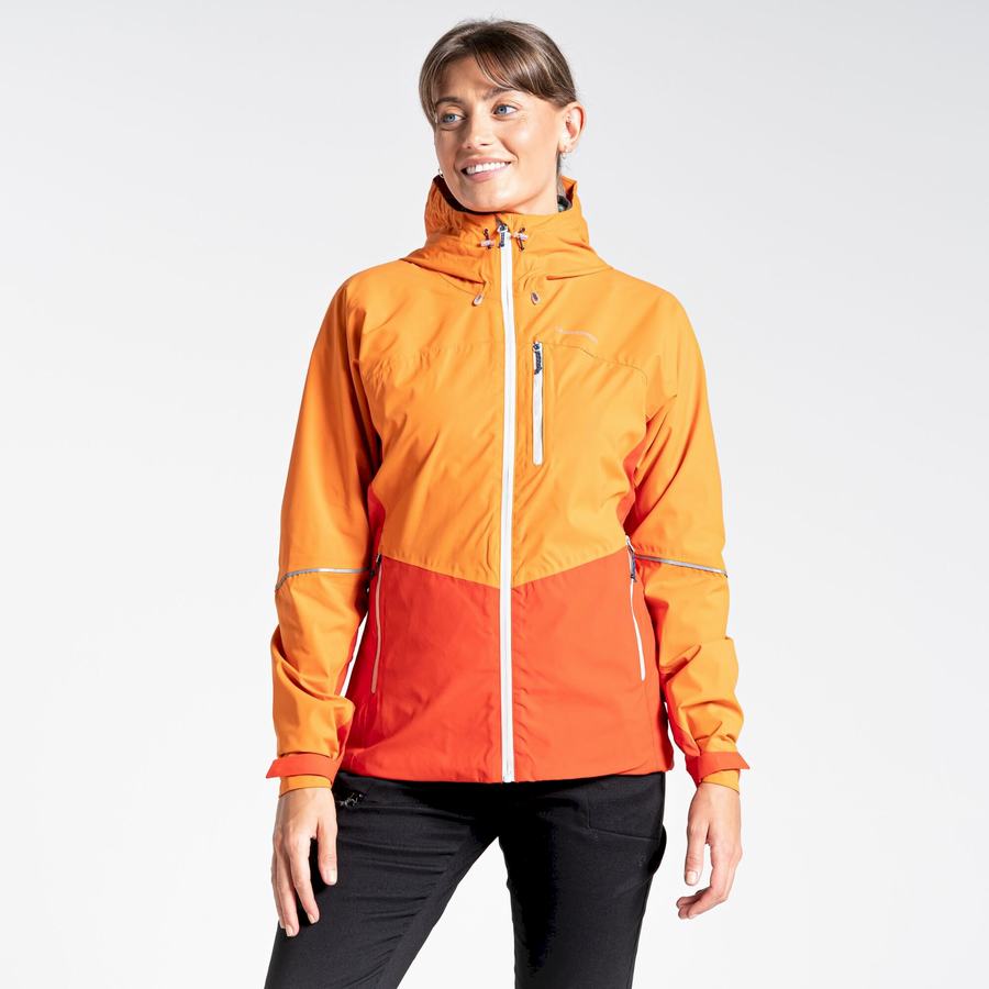 Orange Craghoppers Waterproof Dynamic Women's Jackets | HHB2155EH