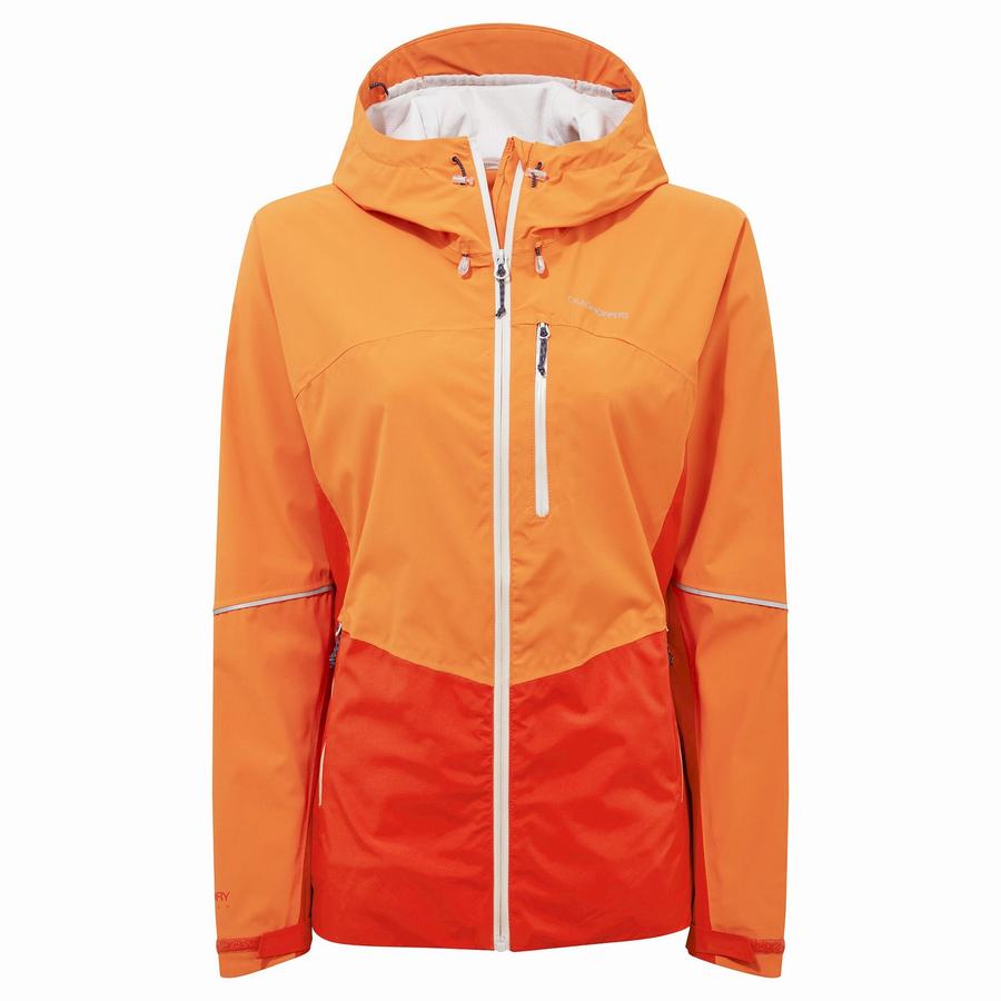 Orange Craghoppers Waterproof Dynamic Women\'s Jackets | HHB2155EH