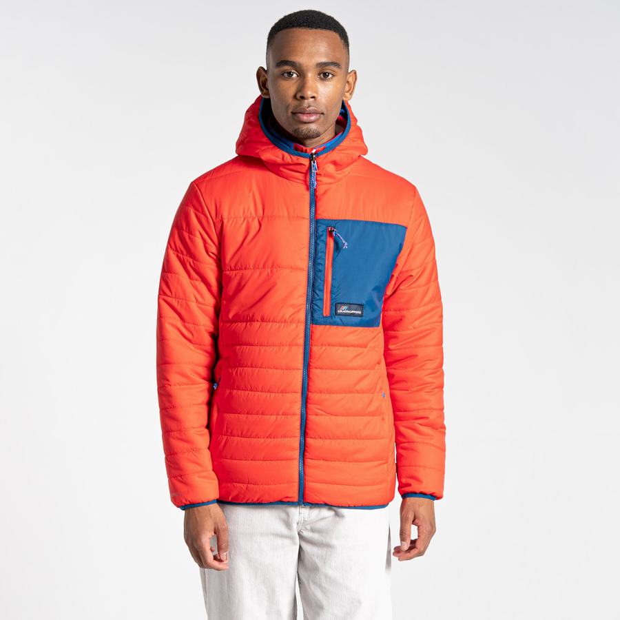 Orange Red Craghoppers Cameo CompressLite Hooded Women's Jackets | ANS6972QZ