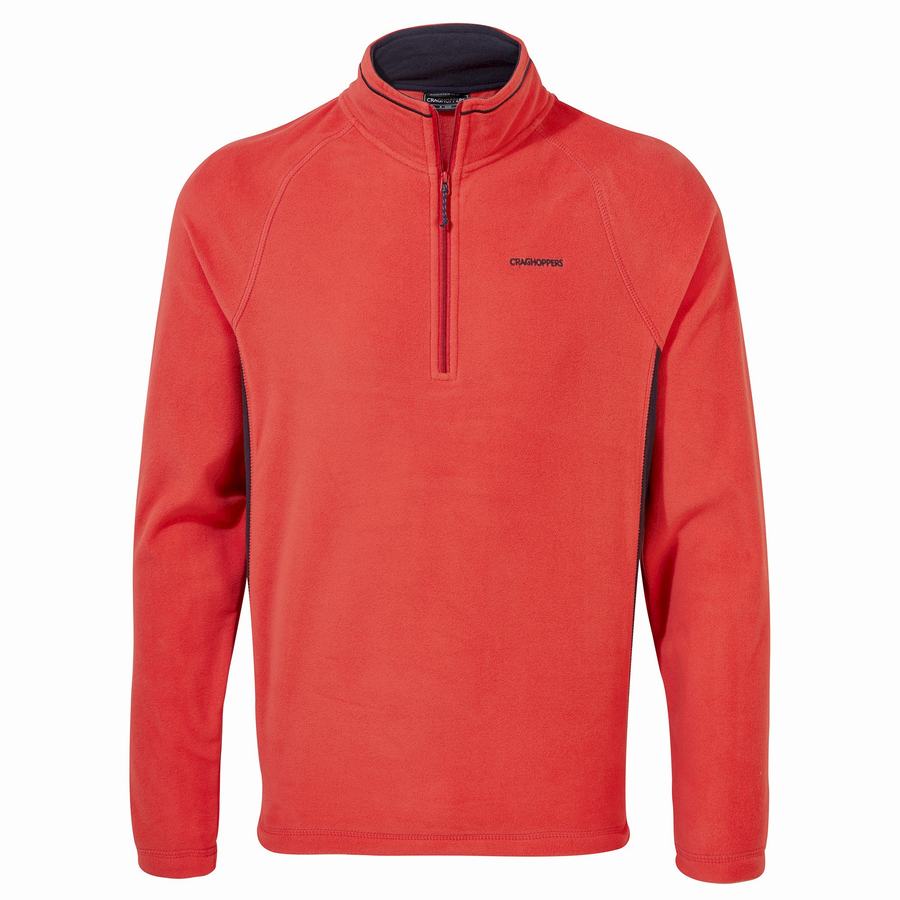 Orange Red Navy Craghoppers Corey Half Zip Men\'s Sweaters | JPC6018AG