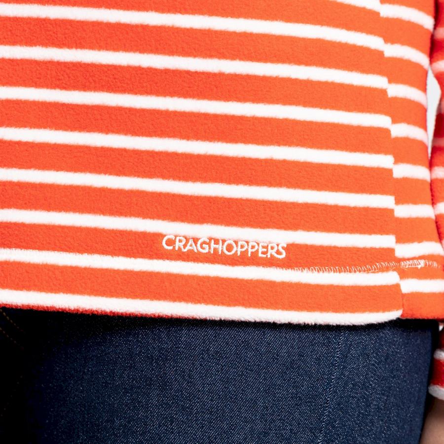 Orange Stripes Craghoppers Ella Overhead Women's Sweaters | JVT4691QN