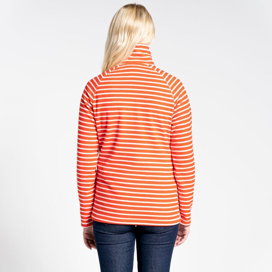 Orange Stripes Craghoppers Ella Overhead Women's Sweaters | JVT4691QN