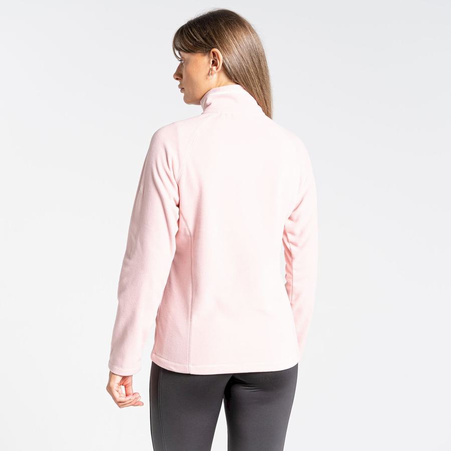 Pink Craghoppers Miska Half Zip Women's Sweaters | VCL2771JH