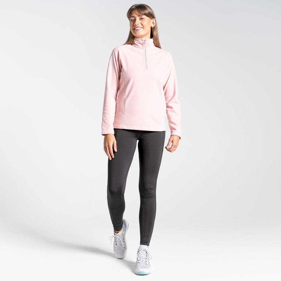 Pink Craghoppers Miska Half Zip Women's Sweaters | VCL2771JH