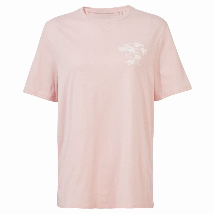 Pink Craghoppers Nosibotanical Sten Short Sleeved Men's T-Shirts | CKI3526TO