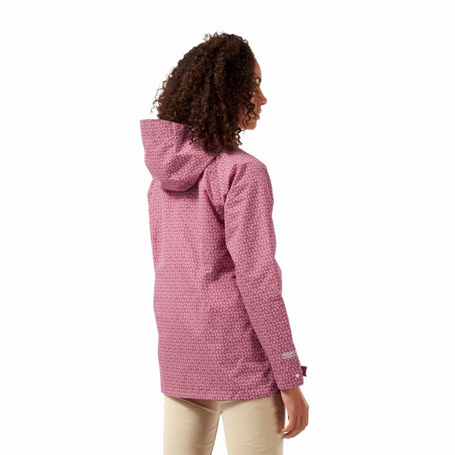 Pink Craghoppers Waterproof Laurel Women's Jackets | ZOH3982KT