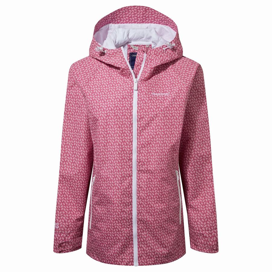 Pink Craghoppers Waterproof Laurel Women\'s Jackets | ZOH3982KT