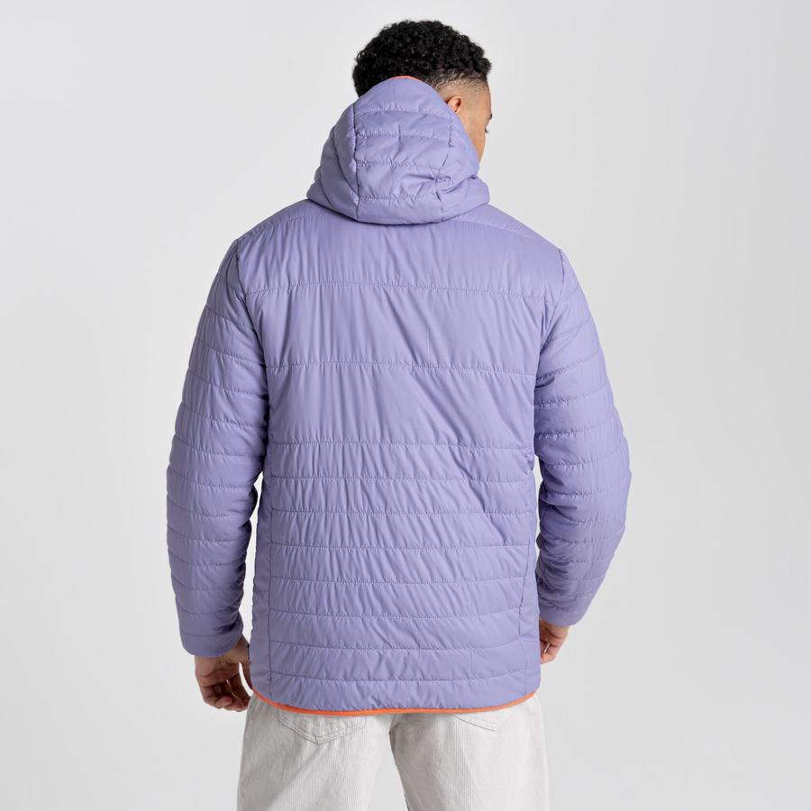 Purple Craghoppers Cameo CompressLite Hooded Men's Jackets | MOB333VH