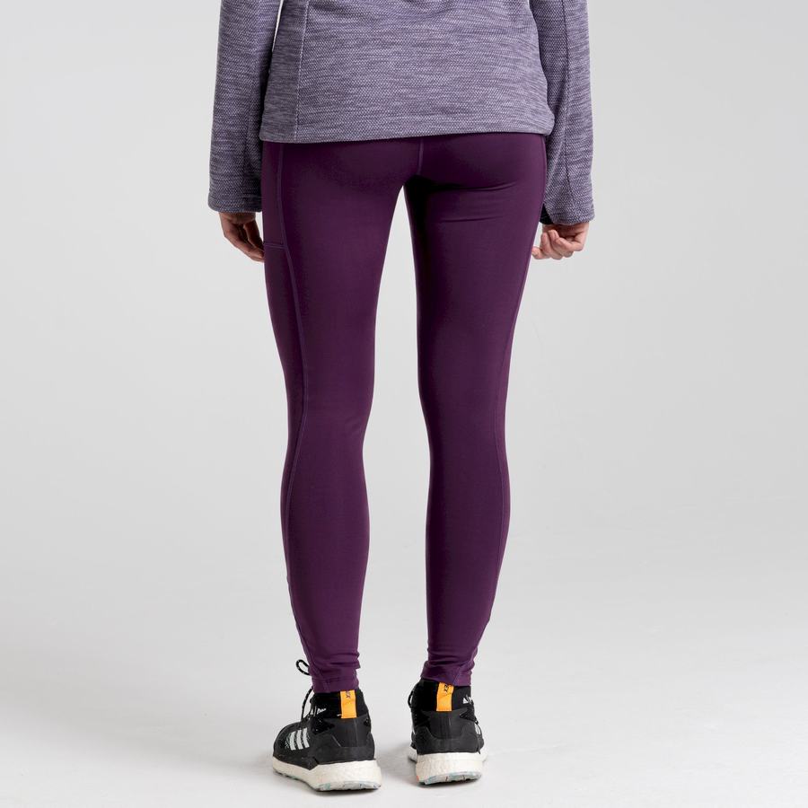 Purple Craghoppers Kiwi Pro Women's Leggings | OZF1923CG