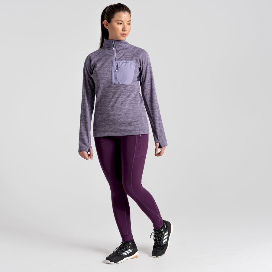 Purple Craghoppers Kiwi Pro Women's Leggings | OZF1923CG