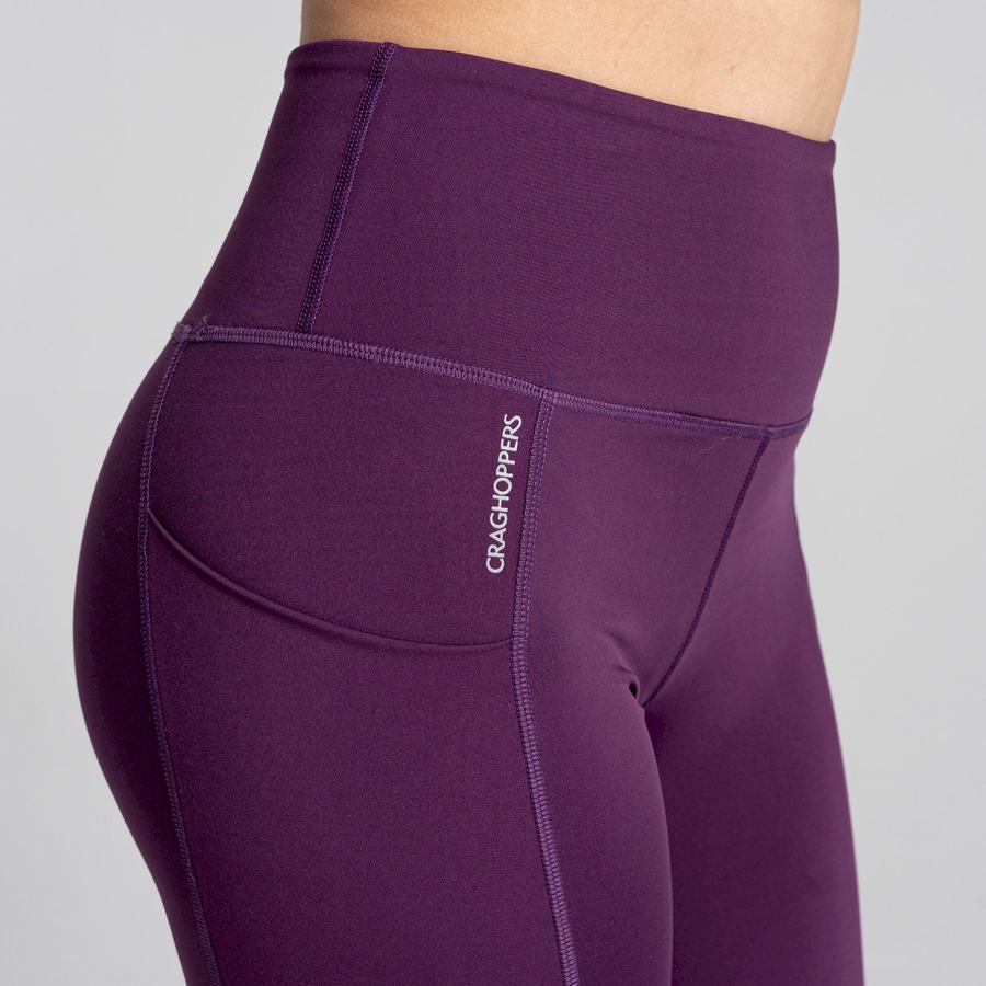 Purple Craghoppers Kiwi Pro Women's Leggings | OZF1923CG